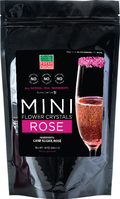 Mini Flower Crystals® Rose – Gourmet Sweet Botanicals